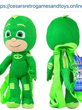 Gekko Plush Backpack - Green Character Buddy